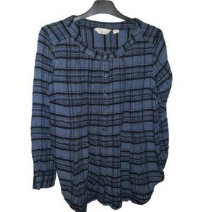 3/$15 Caffe Marrakesh Smocked Blouse Size Medium